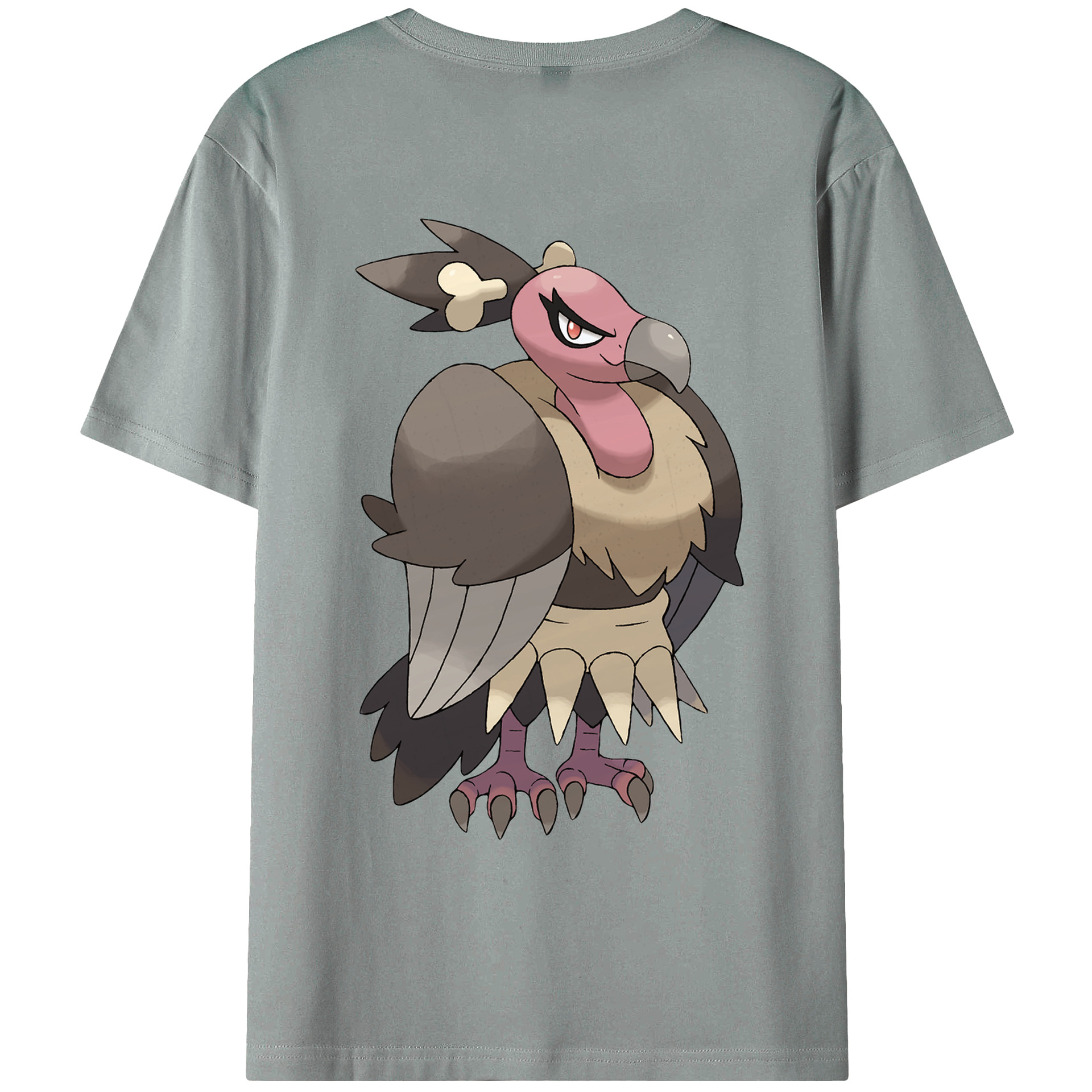 （画像用） ポケットモンスター Pokémon 綿100％ メンズ半袖Tシャツ（バックプリント） 通気性